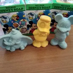 《レトロ》BELBAN DISNEY SOAP 3体セット
