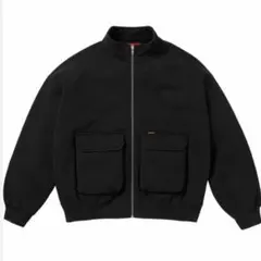 Supreme Cargo Pocket Zip Up Sweatshirt 黒のサムネイル
