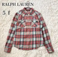 【美品】ラルフローレン 5f チェックシャツ 長袖