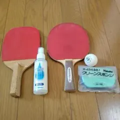 Nittaku & Burrerfly. 卓球ラケットセット(クリーナー付)