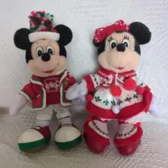 ミッキー ミニー クリスマスぬいぐるみ 2019
