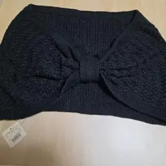 【期間限定お値下げ中】リボン付きブラックニットボレロ