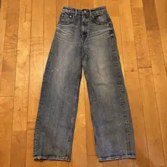 AZUL BY MOUSSY ラインストーンワイドデニム