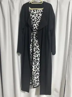 MICALLE MICALLE ヒョウ柄トレンチコート