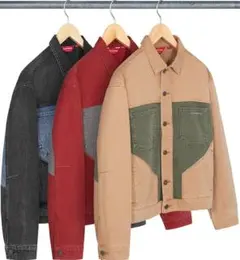 supreme 2-Tone Paneled Denim Jacket M