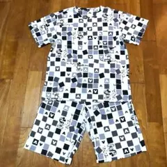 メンズ【美品 ディズニー Disney】LL Micky ミッキー 楊柳 セット