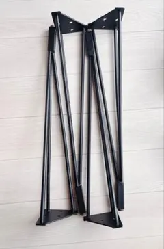 テーブル脚4本角度付 高さ67.3cm ネジ付きパーツアイアンレッグ