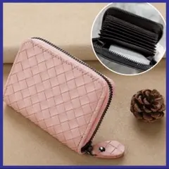 フラグメントケース カードケース 小銭入れミニ財布 ジッパー大容量レザー風