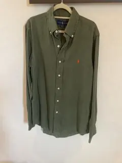 Ralph Lauren オリーブグリーン シャツ XS らルフローレン