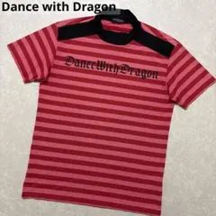 ダンスウィズドラゴン☆ドラゴン刺繍☆ストレッチ☆シャツ【メンズ