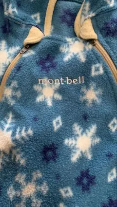 mont-bell 雪の結晶柄 フリース50〜70センチ美品