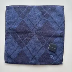 BURBERRY タオルハンカチ ネイビー チェック柄