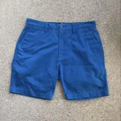 00s Stussy authentic 裾ロゴ ハーフパンツ ブルーのサムネイル