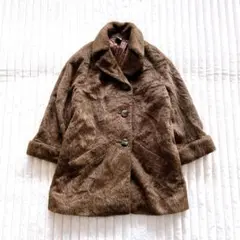 KRIZIA（クリツィア）　ロングコート　L ブラウン　毛100% 極暖