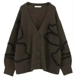 アメリカンホリック　ニュアンスライン柄カーディガン　新品