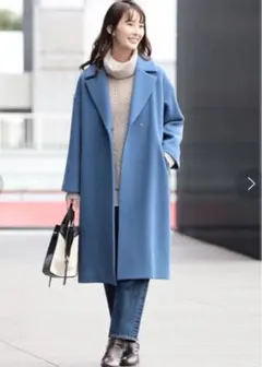 B:MING by BEAMS / オーバー チェスター コート　ブルー