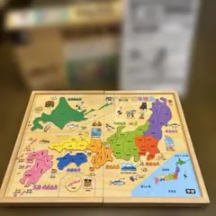 木製 日本地図パズル