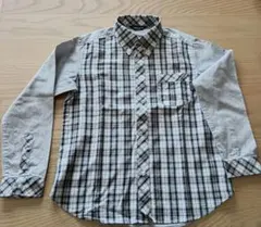 COMME CA ISM チェック柄 長袖シャツ 120cm