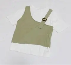 【ハニーズ】バックル付き リブタンクトップ Ｌのサムネイル