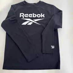 Reebok 黒 長袖カットソー　薄手　スポーツロンT