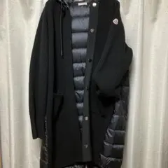 モンクレールフード付きダウンジャケット ブラック