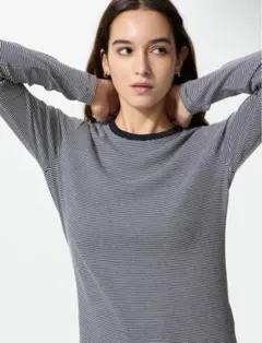 ソフトリブT/長袖/ボーダー