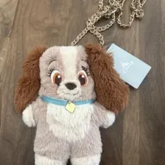 ディズニーストア わんわん物語 レディ ポシェット➕タグキーホルダー