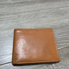 ブラウン 二つ折り財布 カードポケット付き IL BISONTE 美品