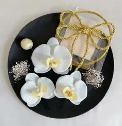 胡蝶蘭髪飾り★和装前撮り★成人式★結婚式★卒業式★振袖★七五三髪飾り