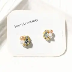 A-351　ハンドメイド☆ビジューピアス／イヤリング