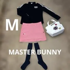 MASTER BUNNY EDITION 黒長袖ロゴシャツ✖️ピンクロゴスカートM