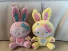 ハローキティカラフルバニー 2011年マックハッピーセット2体セット