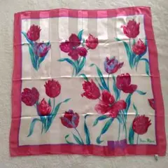 【訳あり】ニナリッチ　大判スカーフ　チューリップ柄