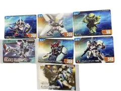 ガンプラパッケージアートグミカード2枚、カードダスSDガンダム5枚まとめ売り