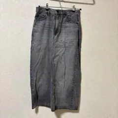 ユニクロ グレー デニムパンツ ウエスト64cm