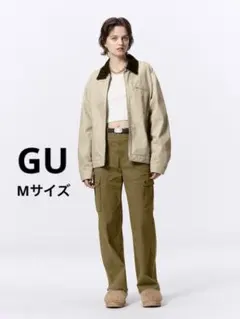 gu バレルレッグ ワークパンツ