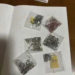 ネイルストーン 6パック セット シルバー ピンク