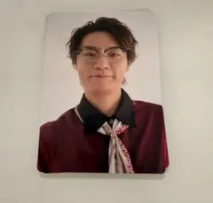 男性写真カード メガネ付き