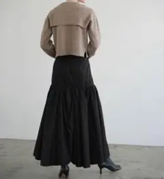 CLANE volume gather skirt Black サイズ1