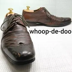 フープディドゥ　ウィングチップ　メダリオン　外羽根　レザー　レースアップ
