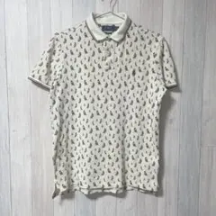 ポロラルフローレン　半袖ポロシャツ　総柄　Mサイズ　L1