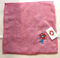 万博 ミャクミャク タオルハンカチ シンプル ピンク