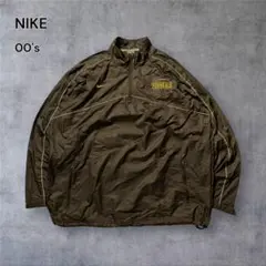 1807】00年代NIKEハーフジップアノラック刺繍ロゴテックドローコードY2K