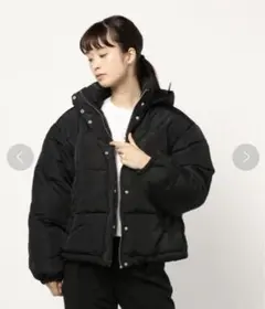 INGNI フードショートエコダウンジャケット／オーバーサイズコート