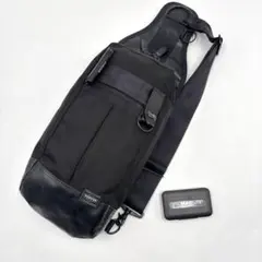 【極美品】 PORTER ポーター ヒート スリング ボディバッグ ブラック 黒
