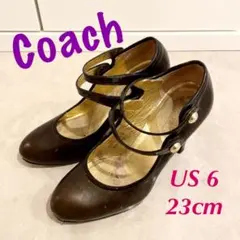最終お値下げ‼️Coach♡ヒール高めのパンプス♡23cm USサイズ6