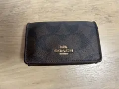 COACH シグネチャー キーケース ブラウン