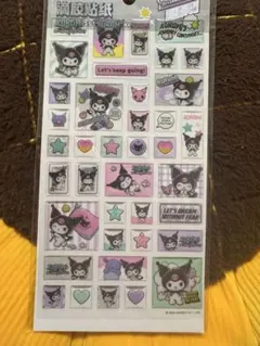 海外限定」Kuromi タイルシール風　クロミ　一枚