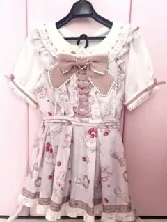 BABY,ワンピース♡カチューシャセット♡薔薇♡小鳥♡アイボリー♡クリーム BABY,ワンピース♡カチューシャセット♡薔薇♡小鳥♡アイボリー