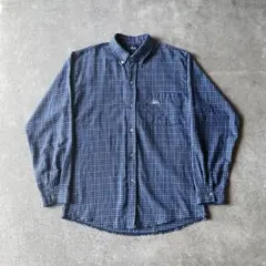 90s 紺タグ old stussy L/S BD チェックシャツ USA M